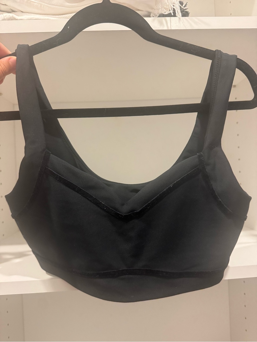 Abercrombie & Fitch Black Seamless Support Sports Bra